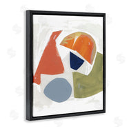 Unknown Artist | Abstract Shape Collage Orange Green Blue