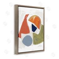 Unknown Artist | Abstract Shape Collage Orange Green Blue