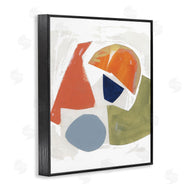 Unknown Artist | Abstract Shape Collage Orange Green Blue