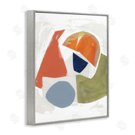 Unknown Artist | Abstract Shape Collage Orange Green Blue