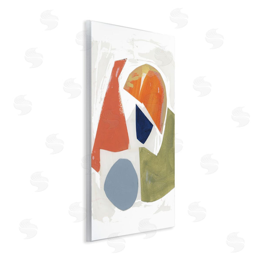 Unknown Artist | Abstract Shape Collage Orange Green Blue