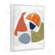 Unknown Artist | Abstract Shape Collage Orange Green Blue