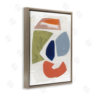 Unknown Artist | Collage of Abstract Shapes Green Orange Blue