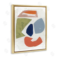 Unknown Artist | Collage of Abstract Shapes Green Orange Blue