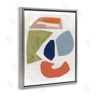 Unknown Artist | Collage of Abstract Shapes Green Orange Blue