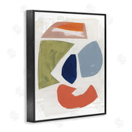 Unknown Artist | Collage of Abstract Shapes Green Orange Blue