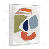 Unknown Artist | Collage of Abstract Shapes Green Orange Blue