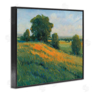 Tim O'Toole | Green Rolling Hills Blue Poppy Fields Landscapes