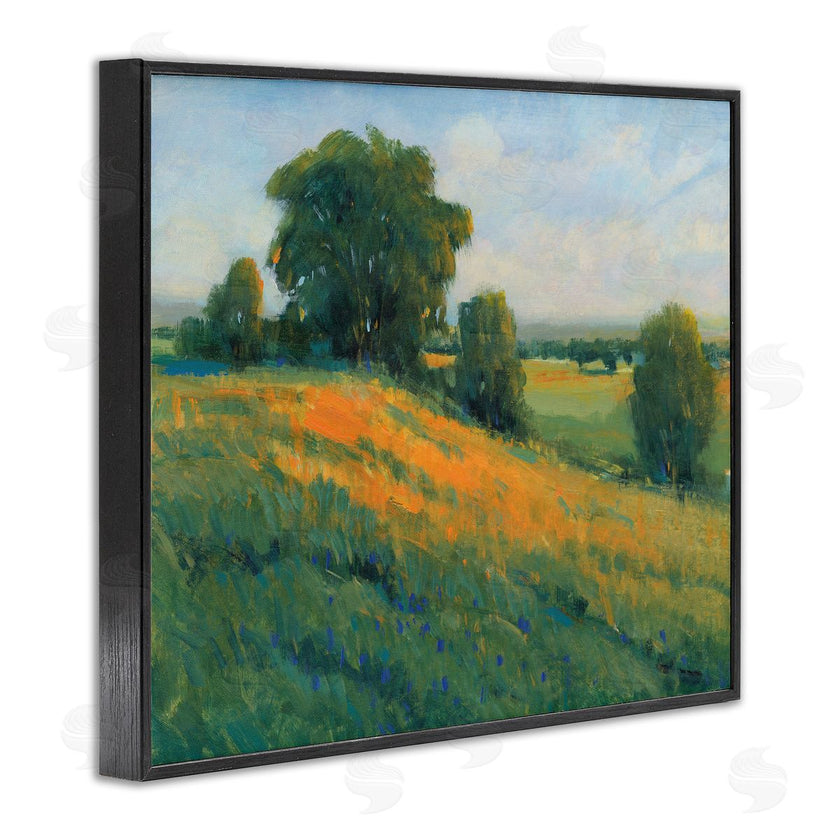 Tim O'Toole | Green Rolling Hills Blue Poppy Fields Landscapes