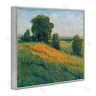 Tim O'Toole | Green Rolling Hills Blue Poppy Fields Landscapes