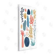 June Erica Vess | Playful Sea Life Coral Red Yellow Blue Plants
