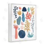 June Erica Vess | Playful Sea Life Coral Red Yellow Blue Plants