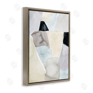 Grace Popp | Abstract Rock Shapes Beige Brown Blue