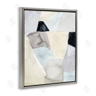 Grace Popp | Abstract Rock Shapes Beige Brown Blue