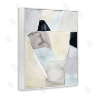 Grace Popp | Abstract Rock Shapes Beige Brown Blue
