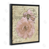 Alonzo Saunders | Soft Pink Florals on Vintage Postal Letter