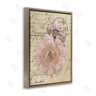 Alonzo Saunders | Soft Pink Florals on Vintage Postal Letter