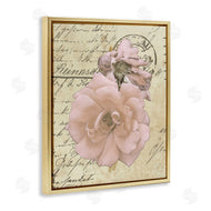 Alonzo Saunders | Soft Pink Florals on Vintage Postal Letter