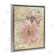 Alonzo Saunders | Soft Pink Florals on Vintage Postal Letter