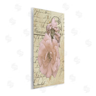 Alonzo Saunders | Soft Pink Florals on Vintage Postal Letter
