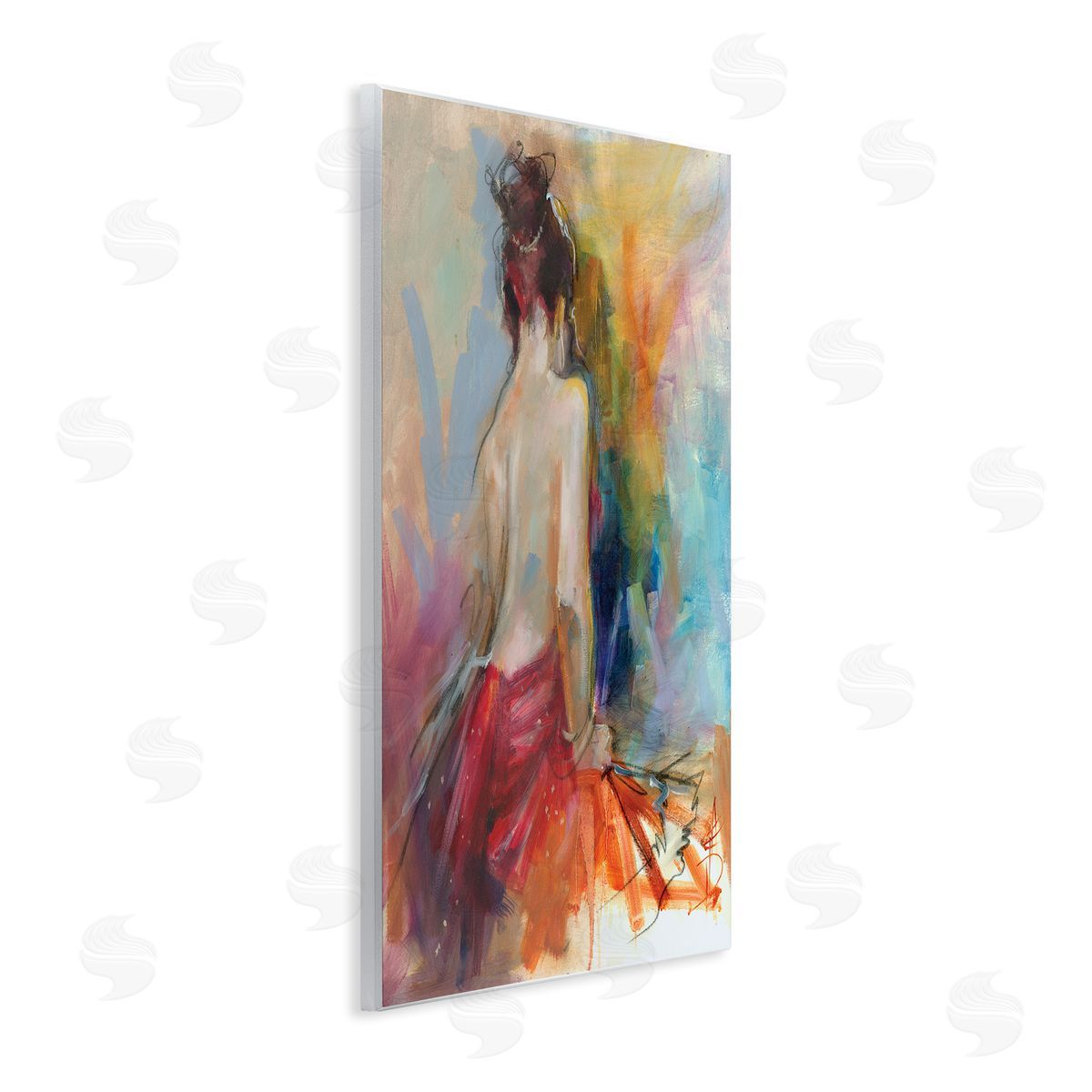Anne Farrall Doyle Contemporary Female Pose Energetic Brush Strokes