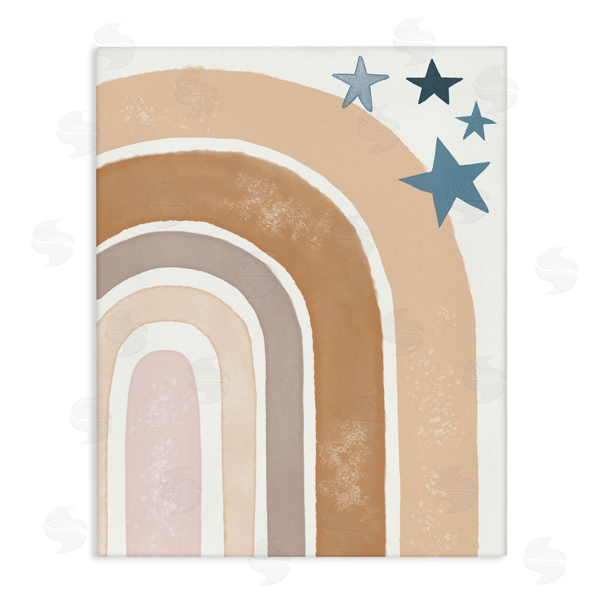 Darlene Seale Desert Rainbow Brown Arches with Blue Stars