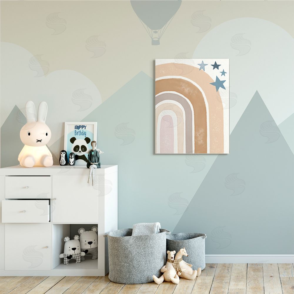 Darlene Seale Desert Rainbow Brown Arches with Blue Stars