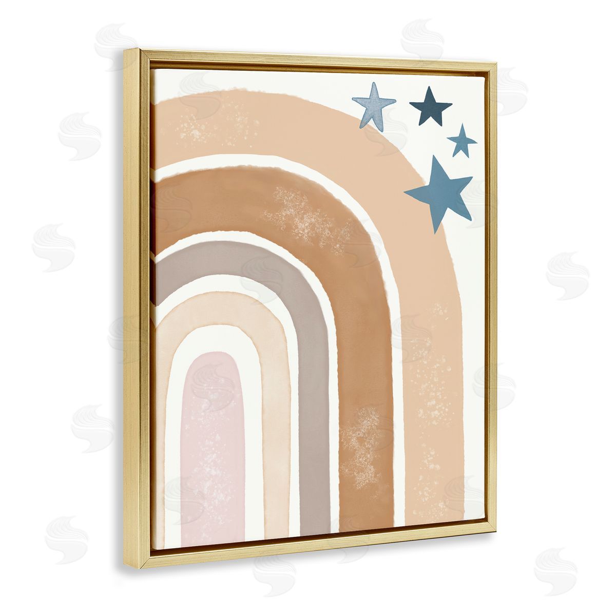 Darlene Seale Desert Rainbow Brown Arches with Blue Stars