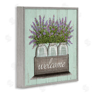 Elizabeth Tyndall | Purple Lavender Florals in Jars