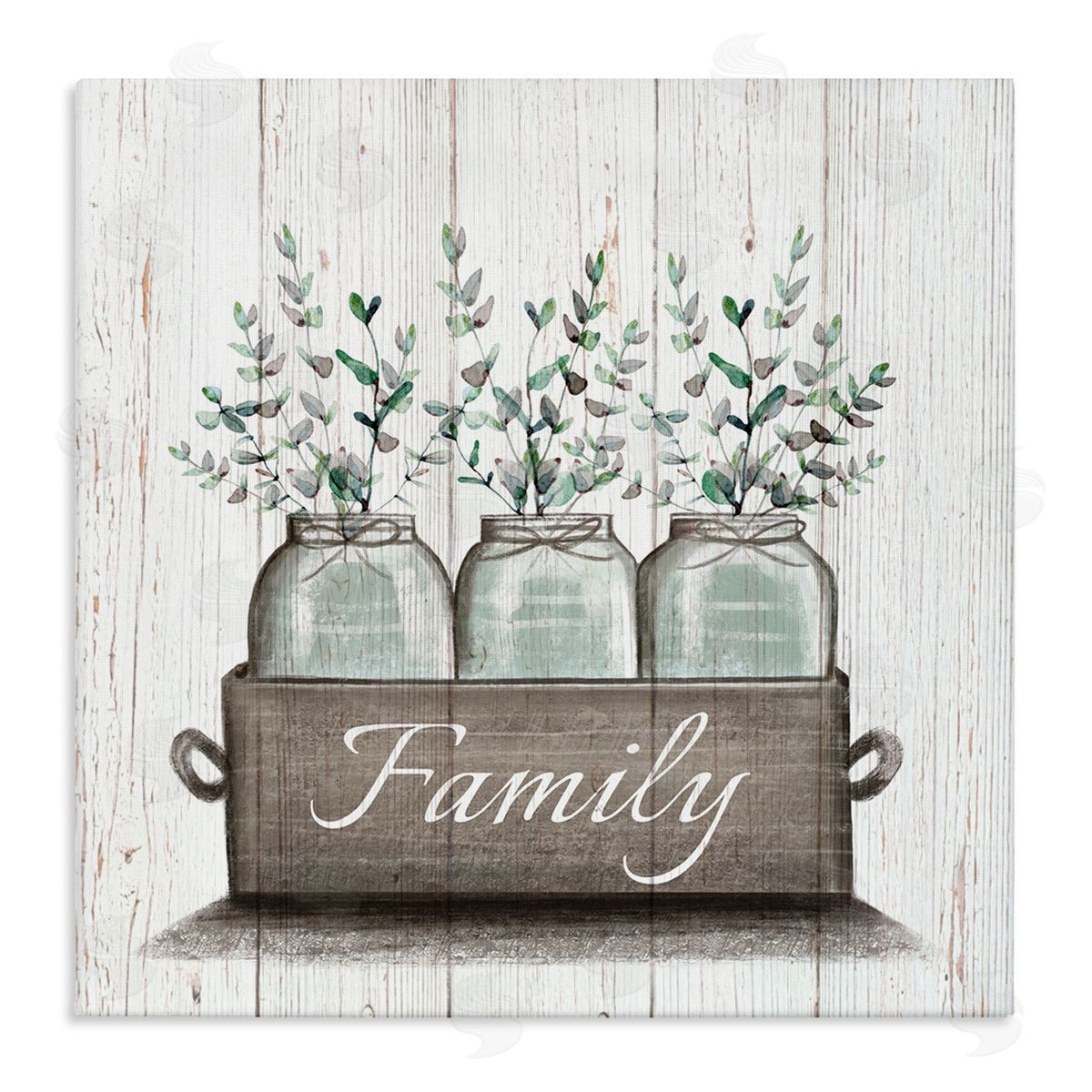 Eucalyptus Foliage Jars Canvas Wall Art, Home Decor by Elizabeth Tyndall
