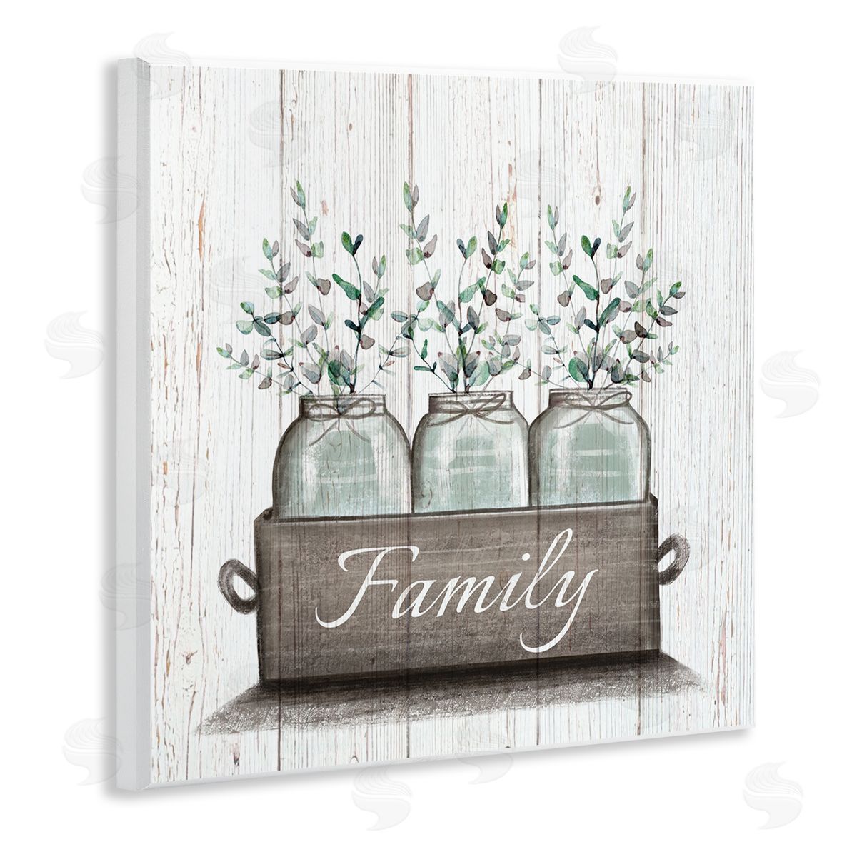 Eucalyptus Foliage Jars Wood Plaque Wall Art, Home Decor by Elizabeth Tyndall
