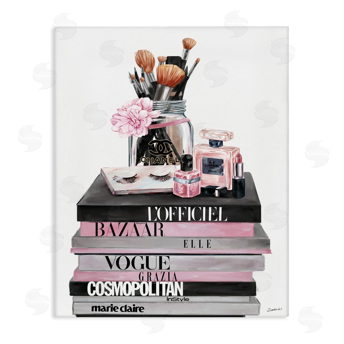Ziwei Li Fashion Accessories Glam Magazine Book Stack