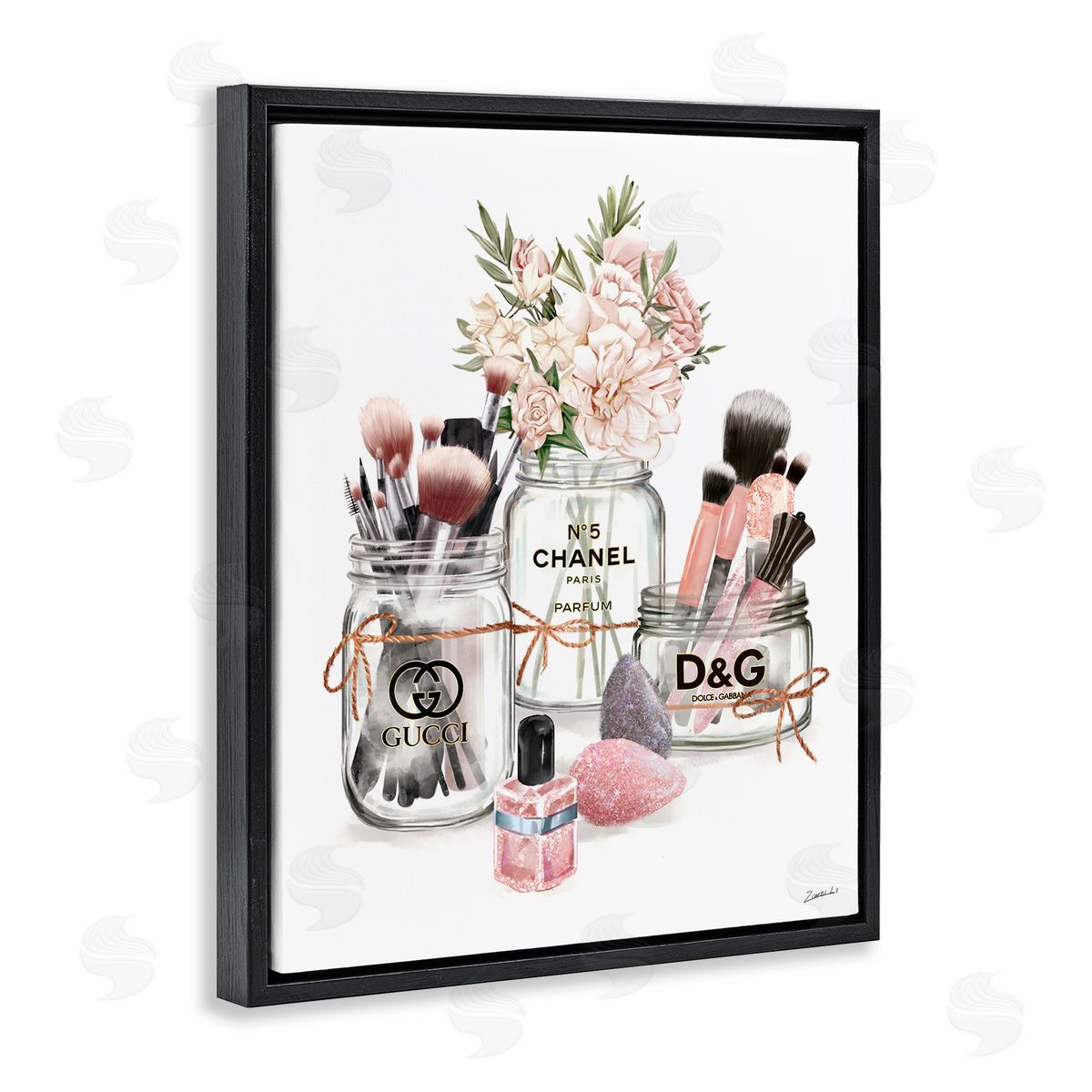 Ziwei Li Fashion Cosmetic Brushes in Glam Jars 