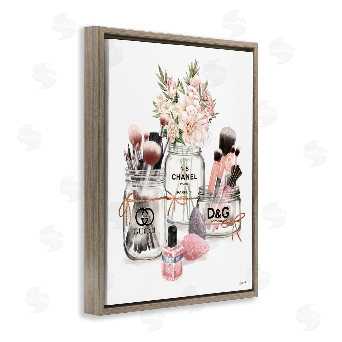 Ziwei Li Fashion Cosmetic Brushes in Glam Jars 