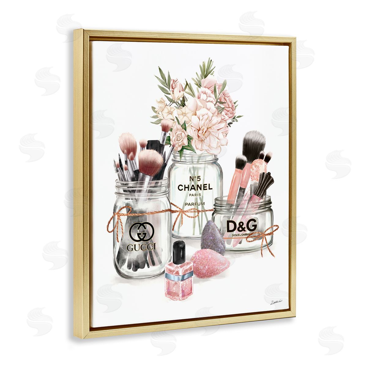 Ziwei Li Fashion Cosmetic Brushes in Glam Jars 