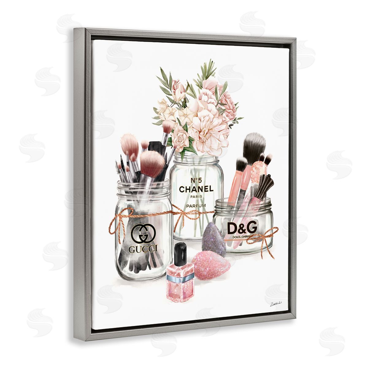 Ziwei Li Fashion Cosmetic Brushes in Glam Jars 
