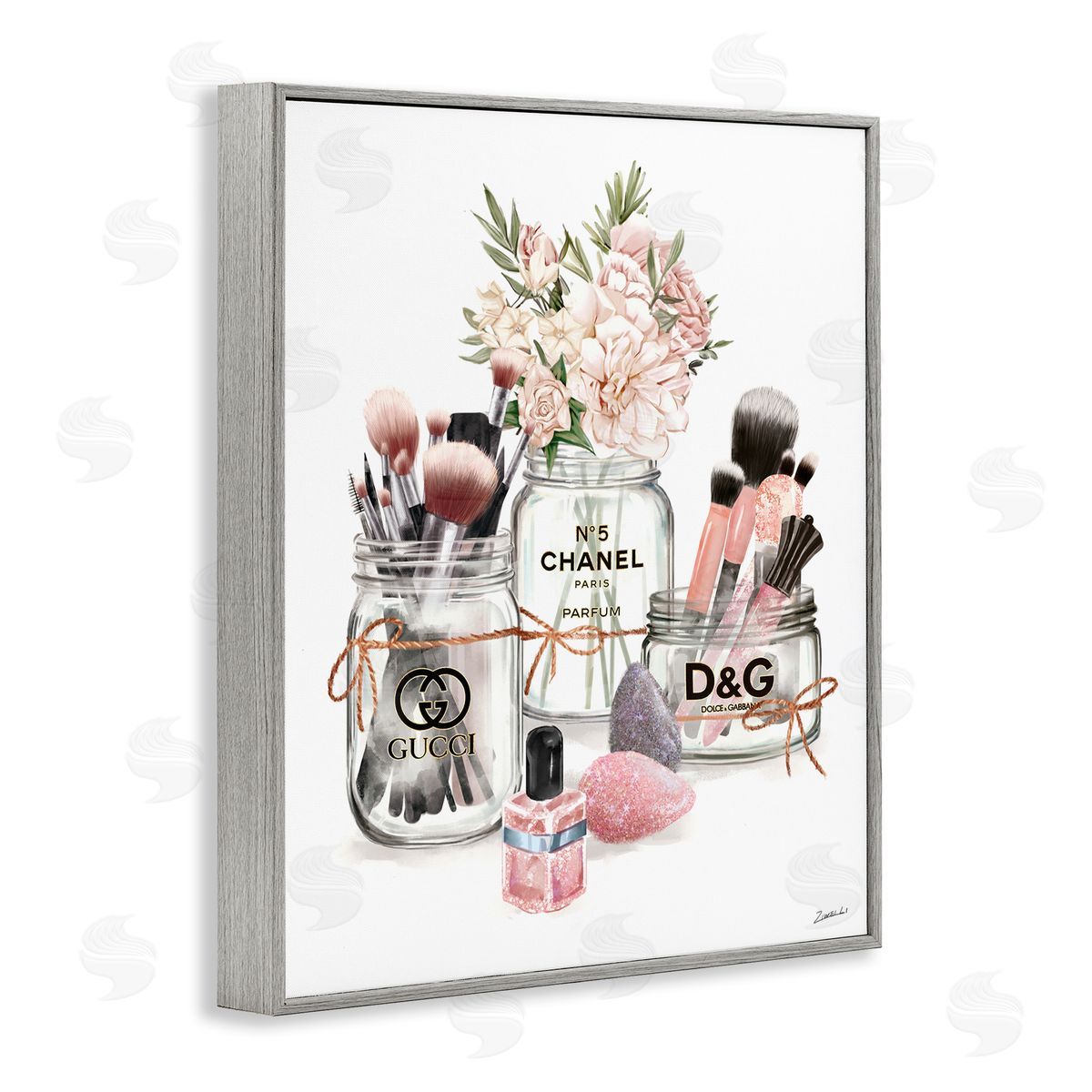 Ziwei Li Fashion Cosmetic Brushes in Glam Jars 