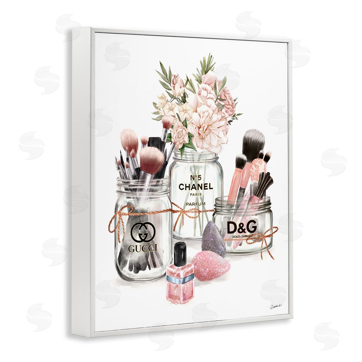 Ziwei Li Fashion Cosmetic Brushes in Glam Jars 