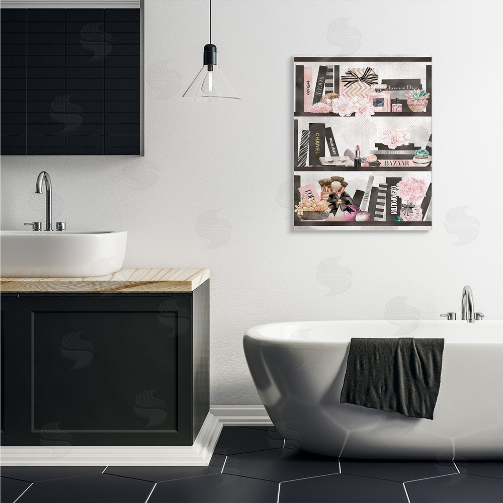 Ziwei Li Fashion Bookshelf Glam Cosmetic Accessories and Books