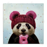 Lucia Heffernan | Happy Panda Bear with Donut
