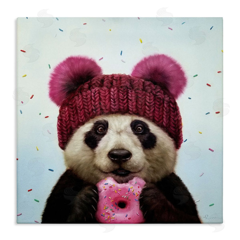 Lucia Heffernan | Happy Panda Bear with Donut