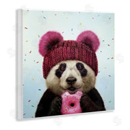 Lucia Heffernan | Happy Panda Bear with Donut