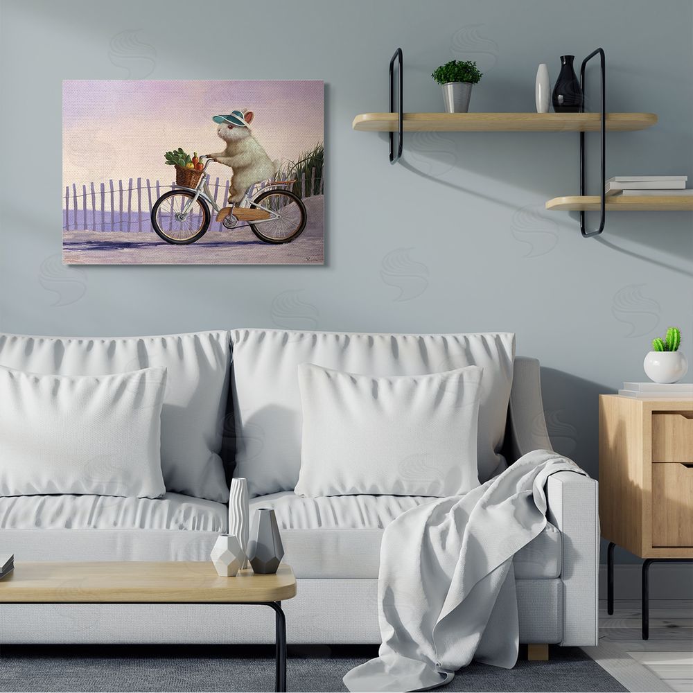 Lucia Heffe_sidernan Bunny Rabbit on Bike by Nautical Beach