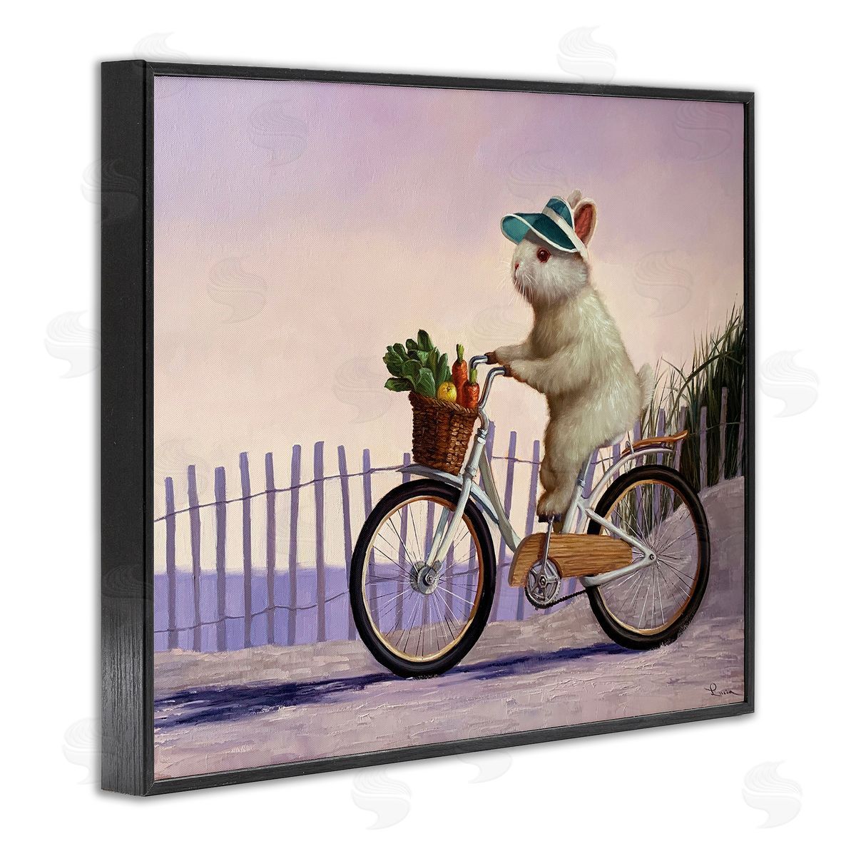 Lucia Heffe_sidernan Bunny Rabbit on Bike by Nautical Beach
