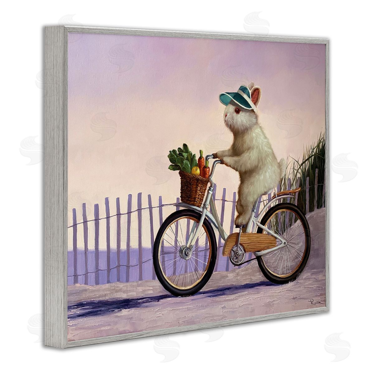Lucia Heffe_sidernan Bunny Rabbit on Bike by Nautical Beach