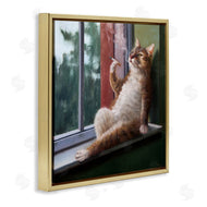 Lucia Heffernan | Cat Smoking Lounging in Window