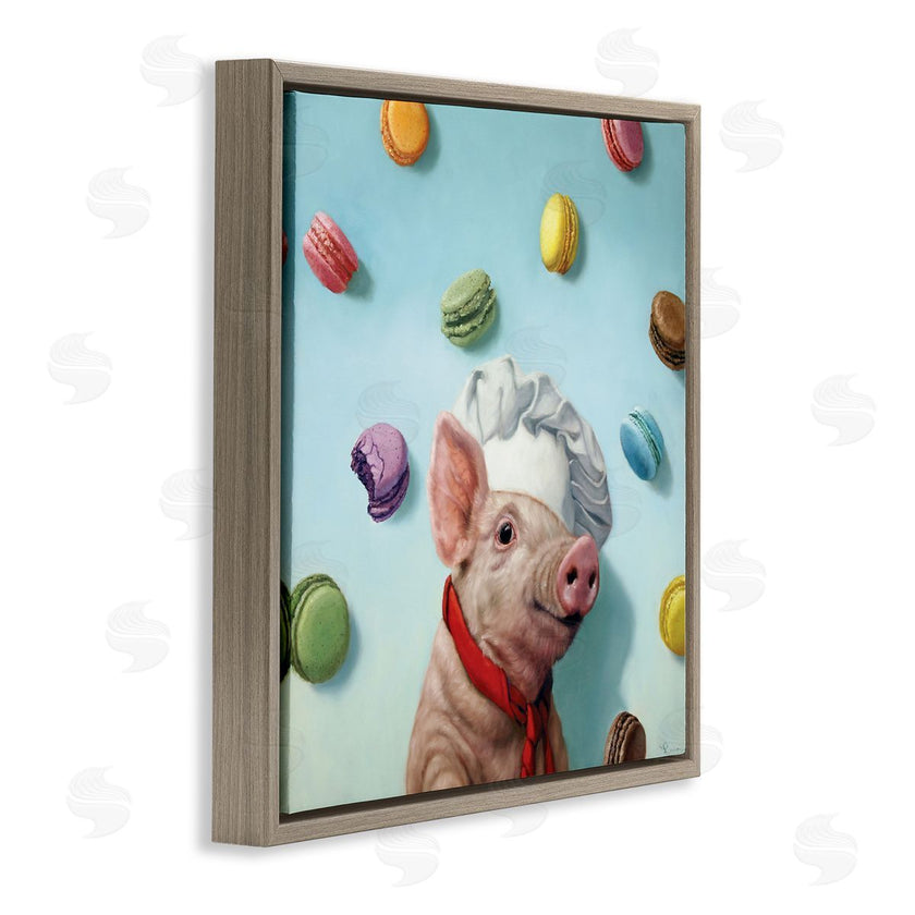 Lucia Heffernan | Pig Chef with Playful Macarons