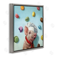 Lucia Heffernan | Pig Chef with Playful Macarons