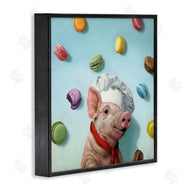 Lucia Heffernan | Pig Chef with Playful Macarons