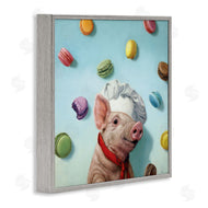 Lucia Heffernan | Pig Chef with Playful Macarons